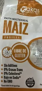 Fusilli Multicereal con Maiz x 300 gr (Wakas)