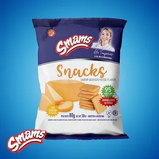 Snack Sabor Queso Sin Tacc x 80 gr (Smams)