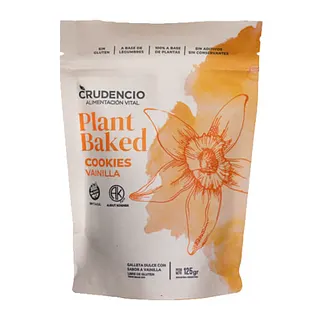 Plant Baked Cookies Vainilla x 125 gr (Crudencio)