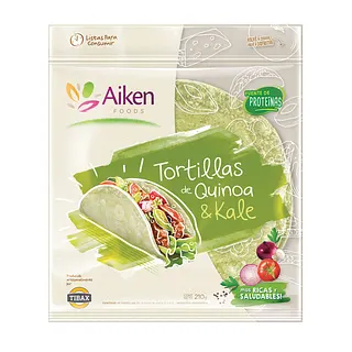 Tortillas de Quinoa y Kale x 210 gr (Aiken)