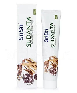Sudanta Pasta Dental Ayurvedica Cuidado Total Libre de Fluor x 200 gr (Sri Sri)