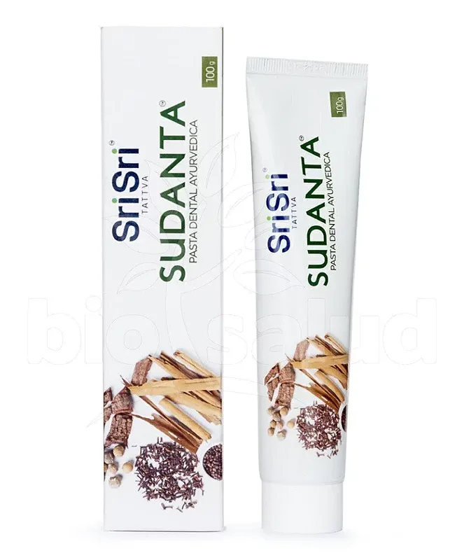 Sudanta Pasta Dental Ayurvedica Cuidado Total Libre de Fluor x 200 gr (Sri Sri)