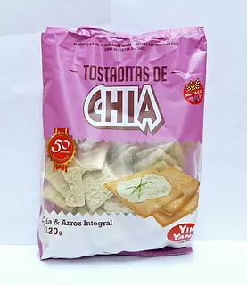 Tostadas de Chia x 120 gr x 6 u (Yin Yang)