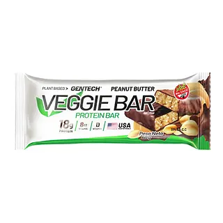 Veggie Bar Peanut Butter x 60 gr x 10 u (Gentech)