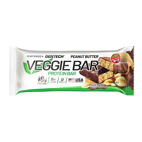 Veggie Bar Peanut Butter x 60 gr x 10 u (Gentech)