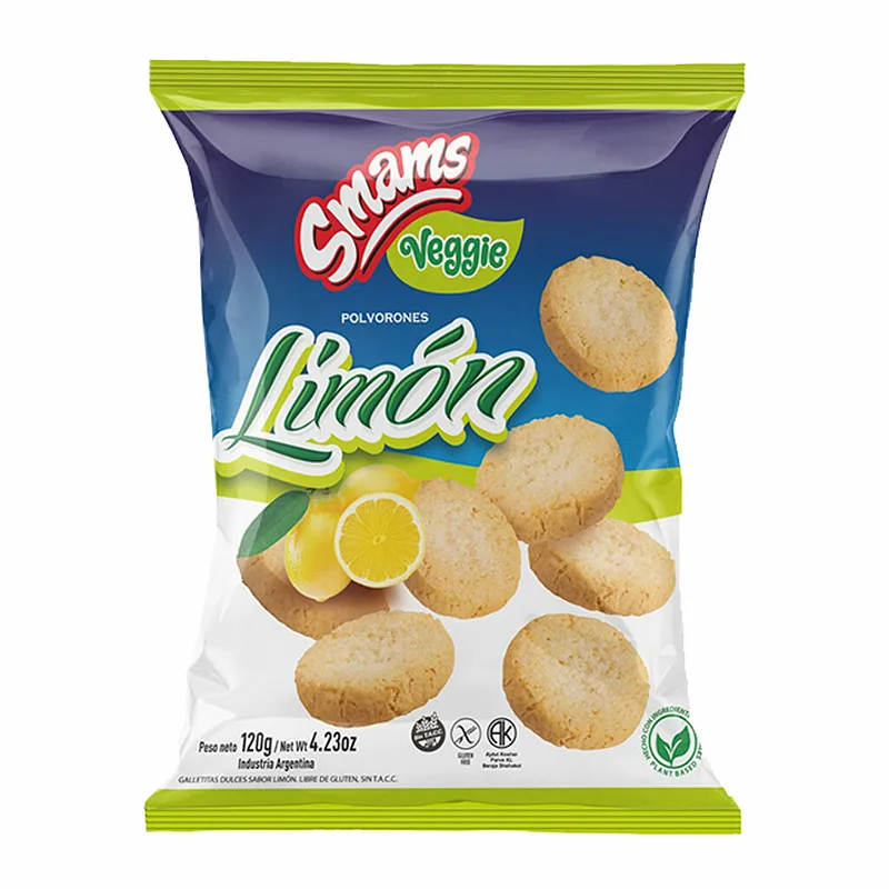 Polvoron Limon Veggie sin Tacc Kosher (Smams)