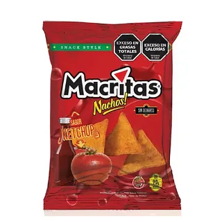 Nachos Sabor Ketchup x 90 gr (Macritas)
