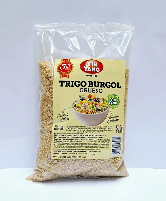 Trigo Burgol Grueso x 500 gr x 6 u (Yin Yang)