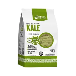 Penne Multicereal con Kale x 300 gr (Wakas)