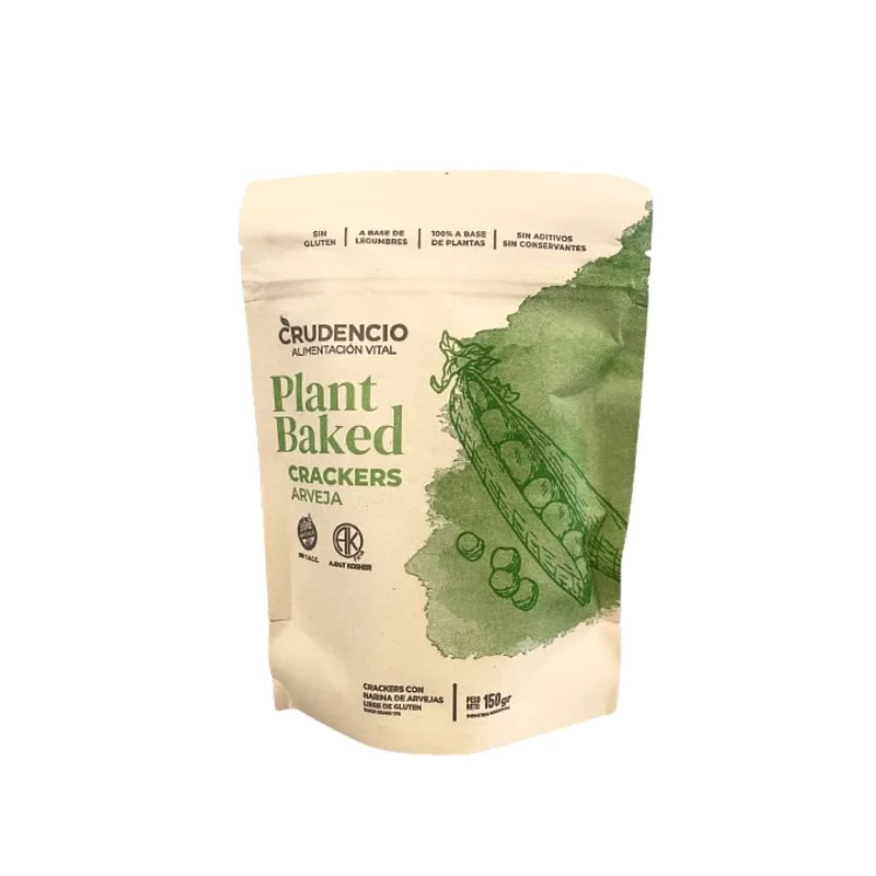 Galletitas Plant Baked Crackers Arveja x 150 gr (Crudencio)