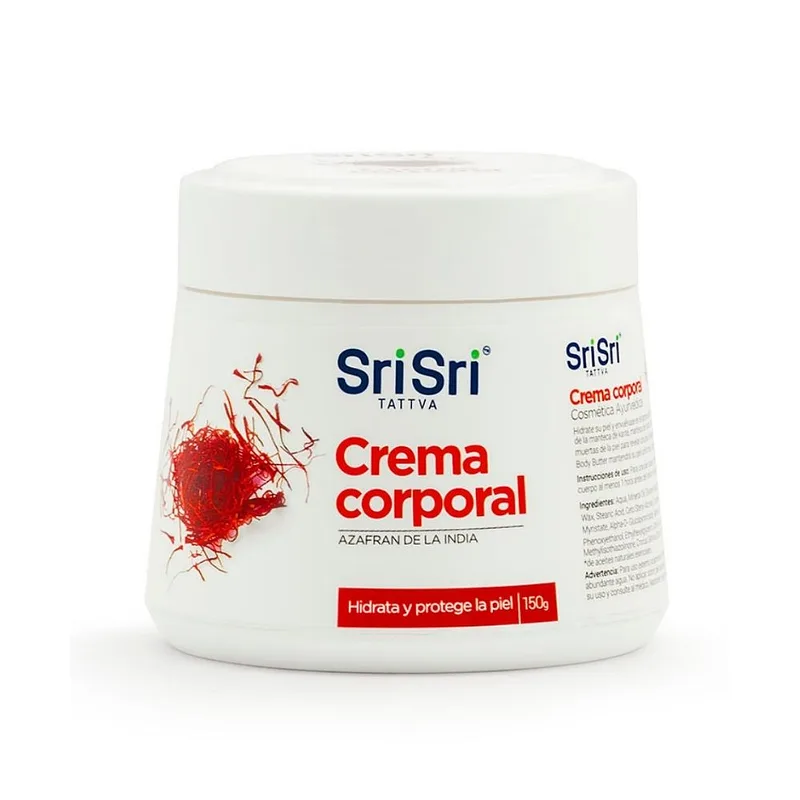Crema Corporal con Azafran de la India x 150 gr (Sri Sri)