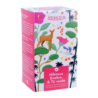 Te de Hibiscus Enebro y Te Verde (Heredia)