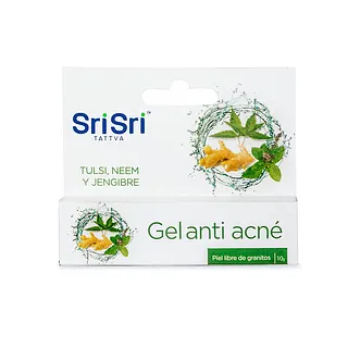 Gel Antiacne Tulsi Neem y Jengibre x 10 gr (Sri Sri)