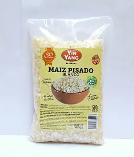 Maiz Pisado Blanco x 500 gr x 6 u (Yin Yang)