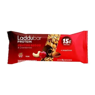 Barrita Frutos Secos y Cranberries x 60 gr x 10 u (Laddu)