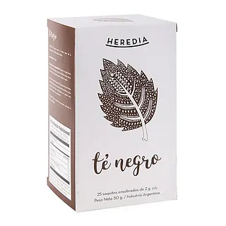 Te Negro x 25 u (Heredia )