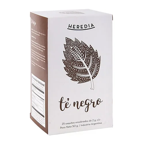 Te Negro x 25 u (Heredia )