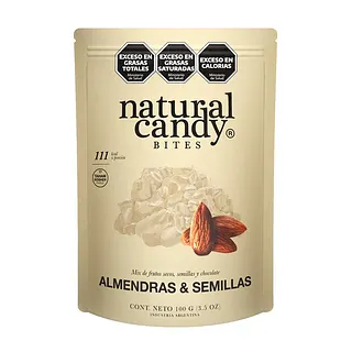 Almendras y Semillas Banadas en Chocolate Blanco Natural Candy x 100 gr (Natural Candy)