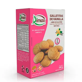 Galletas de Vainilla x 200 gr (Dimax)