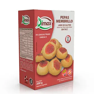 Pepas de Membrillo x 200 gr (Dimax)