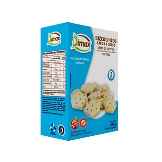 Bizcochitos Sabor Queso x 200 gr (Dimax)