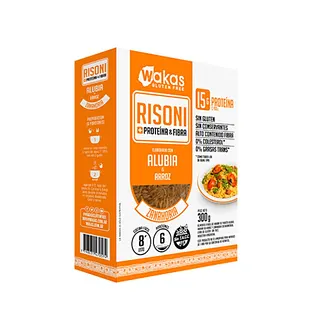 Risoni Alubia y Arroz Sabor Zanahoria x 300 gr (Wakas)