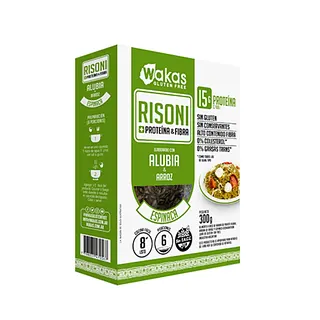 Risoni Alubia y Arroz Sabor Espinaca x 300 gr (Wakas)