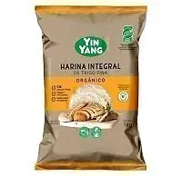 Harina Integral de Trigo Fina Organica x 1 kg x 5 u (Yin Yang)
