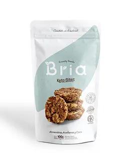 Snack Keto Bites Almendras Avellanas y Coco x 100 gr (Bria)