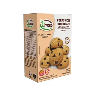 Pepas con Chocolate x 160 gr (Dimax)