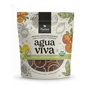 Agua Viva Limon, Naranja y Pomelo x 100 gr (Natier)