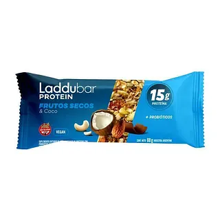 Barrita Protein Frutos Secos y Coco x 60 gr x 10 u (Laddu)