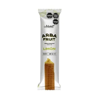 Cubanitos Rellenos de Pasta de Limon x 28 gr x 12 u (Arbanit)