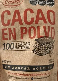 Cacao en Polvo sin Azucar x 200 gr (COPANI)