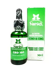 Aceite Medicinal Nanko Cbd 10:1 y Cbg x 20 ml (Nanko)