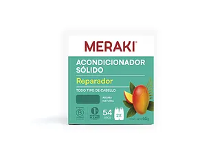 Acondicionador Solido Reparador con Manteca de Mango Cacao y Karite x 65 gr (Meraki)