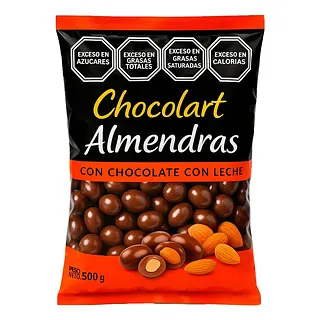 Almendras con Chocolate de Leche x 500 gr (Chocolart)