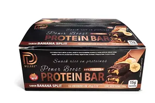 Barra Proteica de Banana Split x 46 gr x 12 u (Deluxe Protein Bar)
