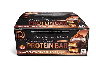 Barra Proteica de Coco y Dulce de Leche x 46 gr x 12 u (Deluxe Protein Bar)