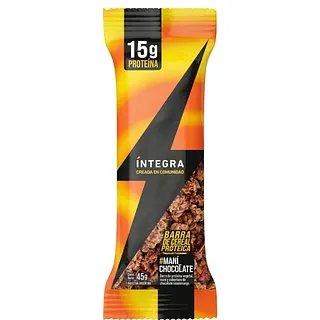 Barritas de Cereal Proteica Mani y Chocolate x 45 gr x 10 u (Integra)