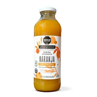 Bebida Organica Naranja Curcuma con Vinagre de Manzana x 500 gr (Pampagourmet)