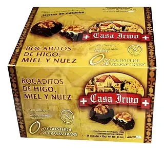 Bocadito de Higo con Miel y Nuez x 35 gr x 36 u (Casa Irwo)
