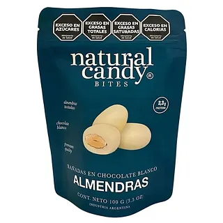 Almendras Banadas en Chocolate Blanco x 100 gr (Natural Candy)