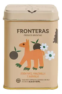 Latita Yerba Mate Manzanilla y Naranja x 110 gr (Fronteras)