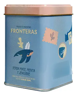 Latita Yerba Mate Menta y Jengibre x 110 gr (Fronteras)