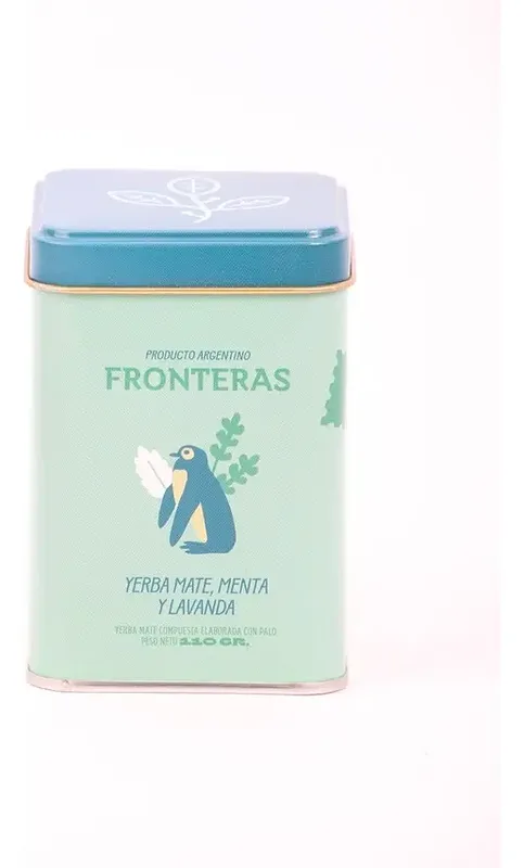 Yerba Mate en lata Menta y Lavanda x 110 gr (Fronteras)
