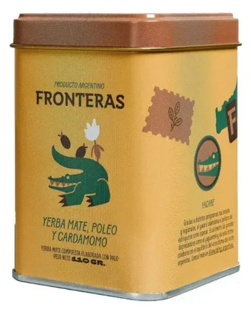 Latita Yerba Mate Poleo y Cardamomo x 110 gr (Fronteras)