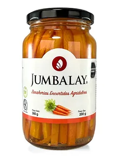 Zanahorias Encurtidas Agridulces x 200 gr (Jumbalay)