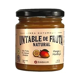 Untable de Fruta Natural Mango y Maracuya x 190 gr (Jumbalay)