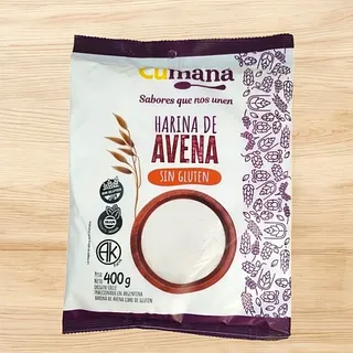 Harina de Avena Sin Gluten x 400 gr (Cumana)